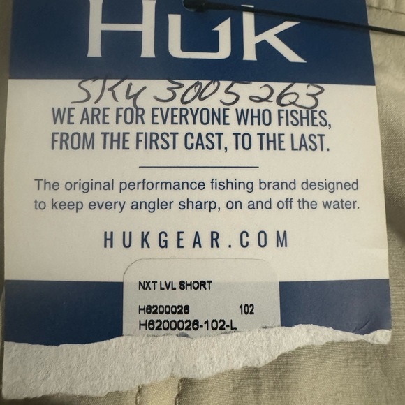 HUK NEXT LEVEL FISHING SHORT Khaki Women’s Size Large Stretch NEW - Picture 11 of 12